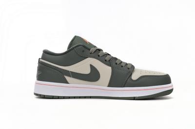 wholesale quality air jordan 1 low bean paste green