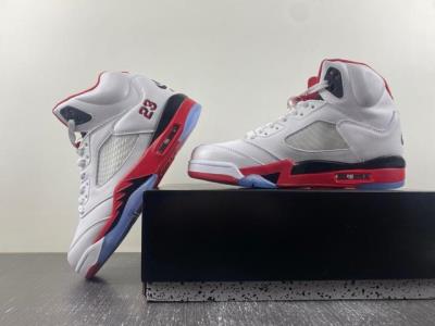 wholesale quality air jordan 5 'fire red'