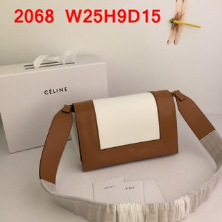 Celine 2068 messenger bag brown/beige 41556