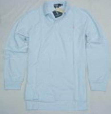 Ralph Lauren long sleeve men polo shirt-white-small pony No. 170